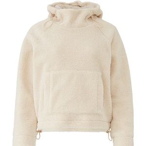 Vince Shearling Cropped Hoodie